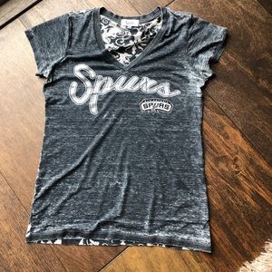 Spurs Burn out t shirt